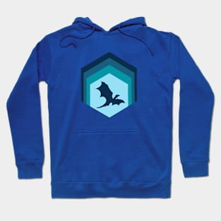 Flying Dragon | Blue Hexagon Hoodie